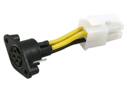 Stromadapterkabel 4-pin miniDin auf miniFIT-JR (fr PicoPSU-120/150/160)