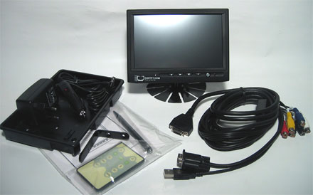 CTF400-<b>S</b> - VGA 7" TFT - Touchscreen USB - Video -  Autodimmer - Audio <b>-TRANSFLEKTIV-</b>