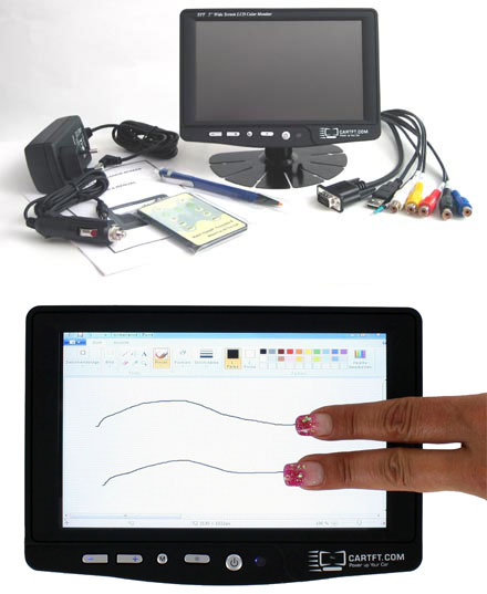 CTF700-<b>HCT</b> - VGA 7" TFT - Capacitive Multi-Touchscreen USB - Autodimmer - IR Remote - Audio (<b>800nits , TMR-Technology</b>)
