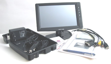 CTF800<b>-L</b> - VGA 8" TFT - Touchscreen USB - PAL/NTSC - Autodimmer - IR Remote - Audio <b>(500 nits) [LED-Backlight]</b>