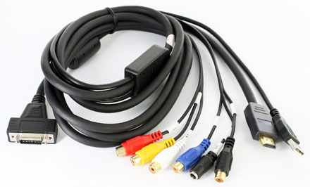 All-In-One Connector cable for CTFHD-TFT HDMI Displays <b>- 2.5 m (Standard) -</b>