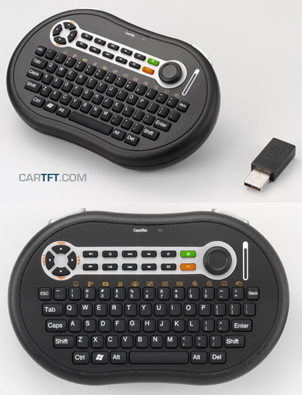 CTFWIKE-4 Wireless RF-keyboard with Mouse-stick (10m range) [UK-Layout]