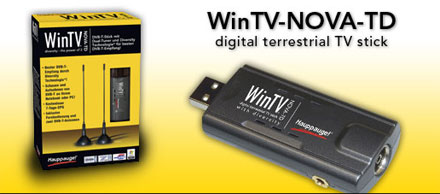HAUPPAUGE WinTV Nova-TD USB (externe DVB-T DUAL TV-Karte)