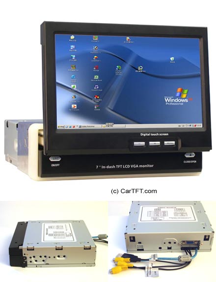K301 - 7" InDash VGA Touchscreen USB - vollmotorisiert (<b>Refurbished</b>)
