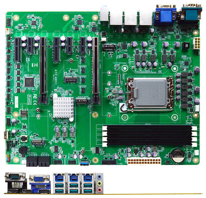 Jetway ATX-ARS1-W880 ATX Motherboard (Intel W880 Chipset, Socket LGA1851, 3x 2.5GbE, 4x Display)