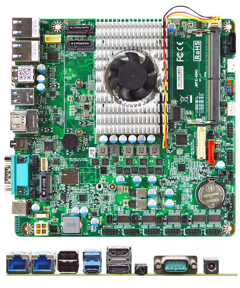 Jetway JMTX-ADN1-N97000 Mini-ITX (Intel Alder Lake-N97, 2x HDMI, 1x Typ-C dP, 2x 2.5GE LAN) <b>[FANLESS]</b>