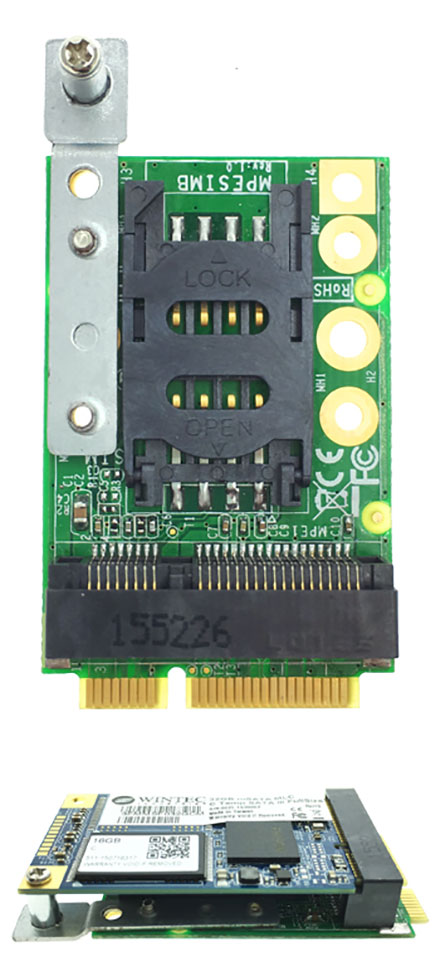 Jetway ADMPESIMB (SIM-card-adapter f. Mini-PCIe 3G/4G/UMTS/LTE modems)