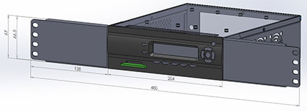 M400-LCD Rackmount adapter