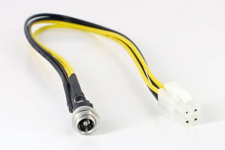 Stromadapterkabel 4-pin P4 auf DC-Buchse (5.5/2.5mm)
