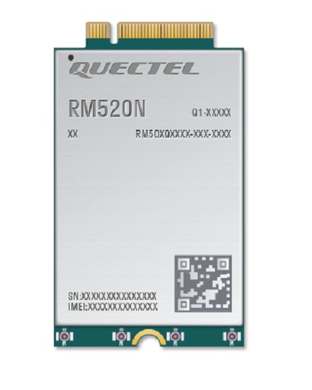 Quectel RM520NGLAA-M20-SGASA M.2 Modem (5G/LTE CAT6 2.4Gbit/900 Mbit SA)