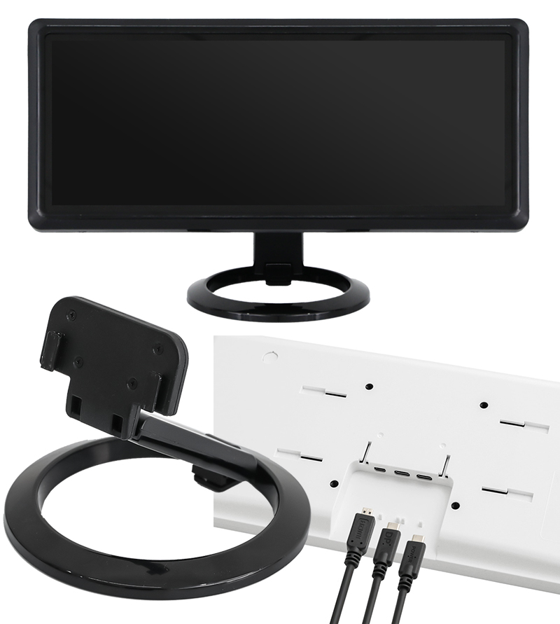 UM-1272C Ultra-wide USB 12.3" Monitor (2x USB-C, 1x MicroHDMI, Multitouch, 8:3 Resolutuion)