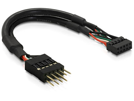 USB Pin adaptercable (2 mm socket to 2.54 mm pitch connector)
