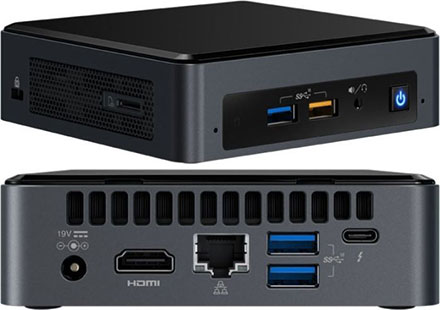 Intel NUC8i3BEK (Intel Core i3-8109U, 2x 3.0GHz, 1x HDMI, 1x M.2)