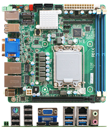 Jetway LI32-H6100 Mini-ITX (Intel Alder Lake-S H610, LGA1700, 10x USB, 2x LAN)