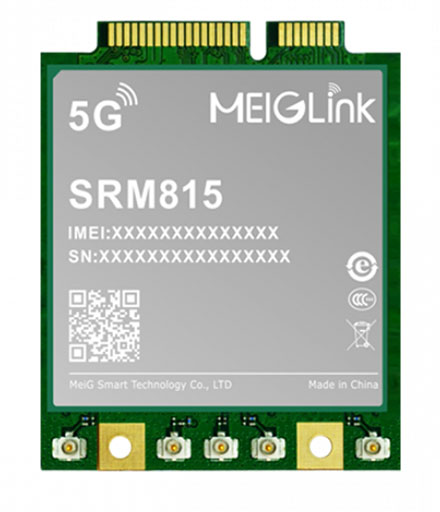 MeiG Smart SRM815X-EA <b>Mini-PCIe</b> Modem (5G/LTE CAT6 3Gbit/300 Mbit)