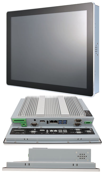 Mitac P150-10AI-3965U [Intel Celeron 3965U] 15" Panel PC (1024x768, IP65 Front, Fanless)