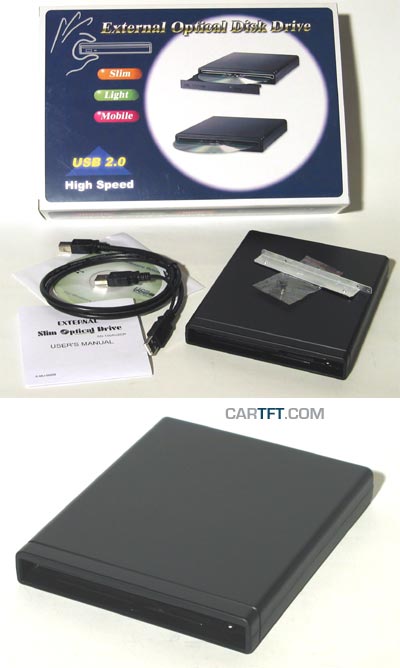 Ext. Gehuse 5,25 USB SLIM (fr CD/DVD) + Slimline DVD+-RW [<b>SPECIAL</b>]