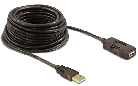 USB extension cable - A->A 5m, active