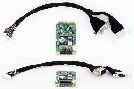 CarTFT VCC-540 Mini-PCIe (1x HDMI, 1x YPbPr, 1x DVI-D, 1x VGA Capture Card)